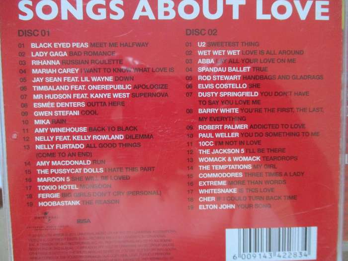 songs about love double cd