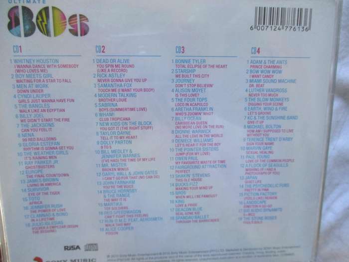 ultimate 80s 4cd box