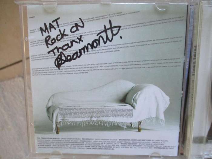 prime circle cd one autograph