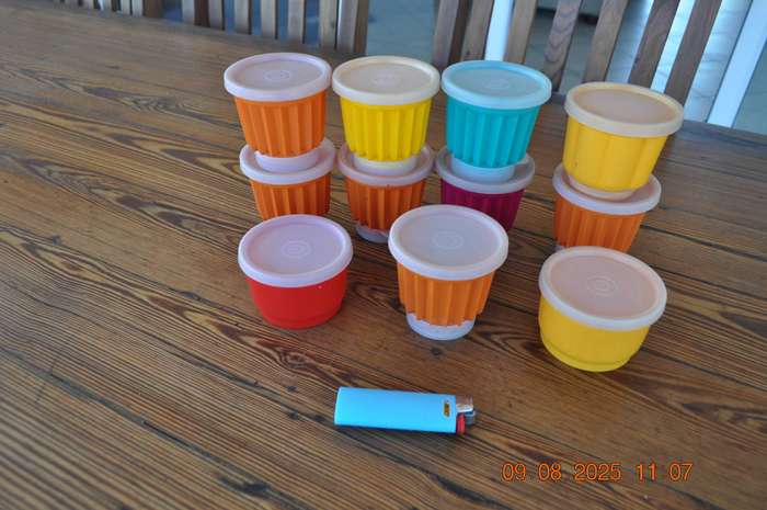 Vintage Tupperware Jelly Moulds X 11