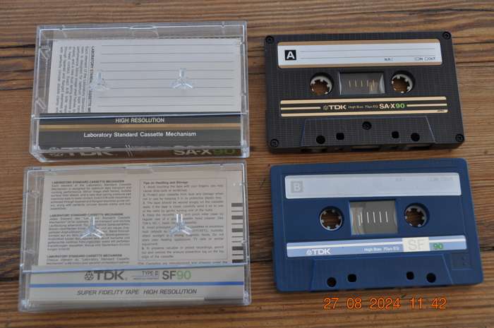 TDK SA-X90 And TDK SF90 Pre-Owned Cassettes
