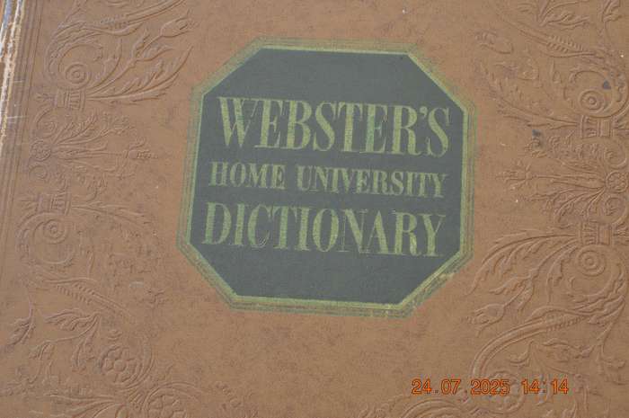 Vintage Websters Home University Dictionary