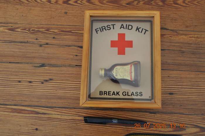Bells Whisky First Aid Kit Break Glass