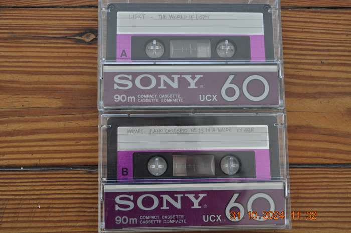 Old School Sony UCX 60 Type II Cassettes