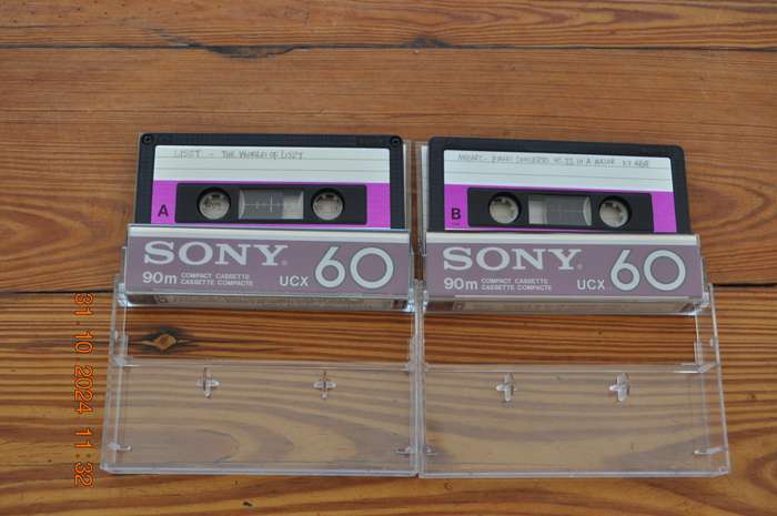 Old School Sony UCX 60 Type II Cassettes