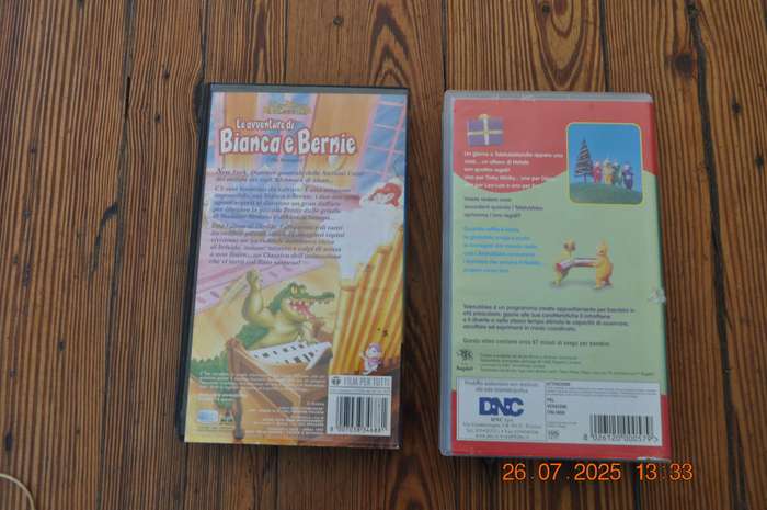 Vintage Teletubbies Biana and Bernie VHS Cassettes Italian