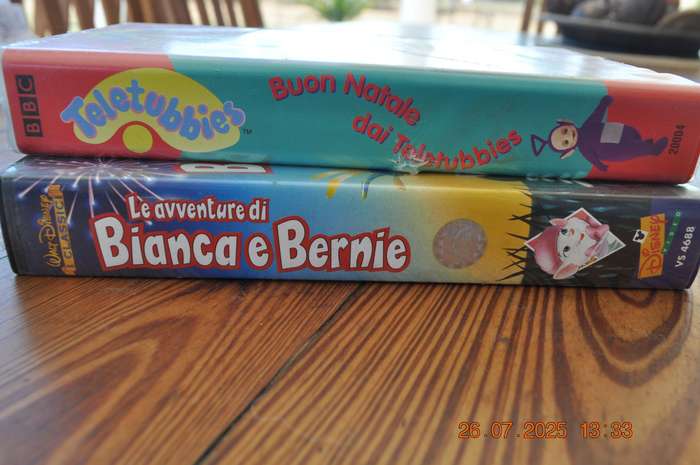 Vintage Teletubbies Biana and Bernie VHS Cassettes Italian