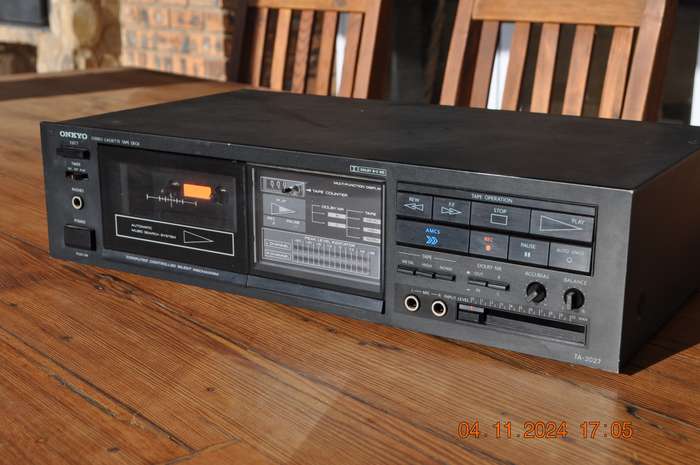 Vintage 1980s Onkyo TA-2027 Cassette Tape Deck