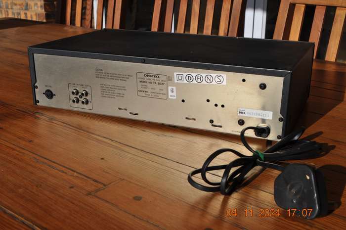 Vintage 1980s Onkyo TA-2027 Cassette Tape Deck