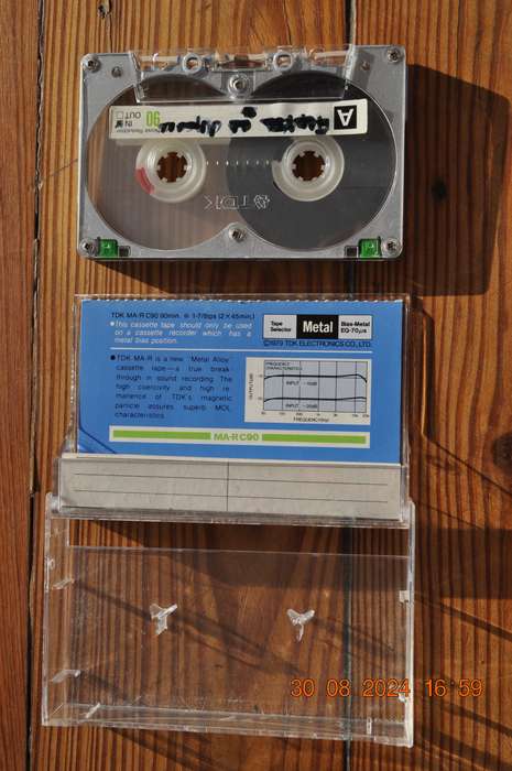 Vintage TDK MA-R90 Metal Cassette Pre-Owned