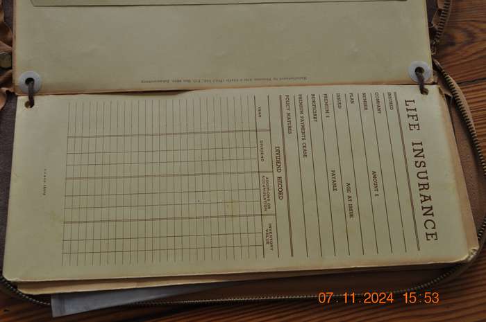 Vintage Leather Document Holder