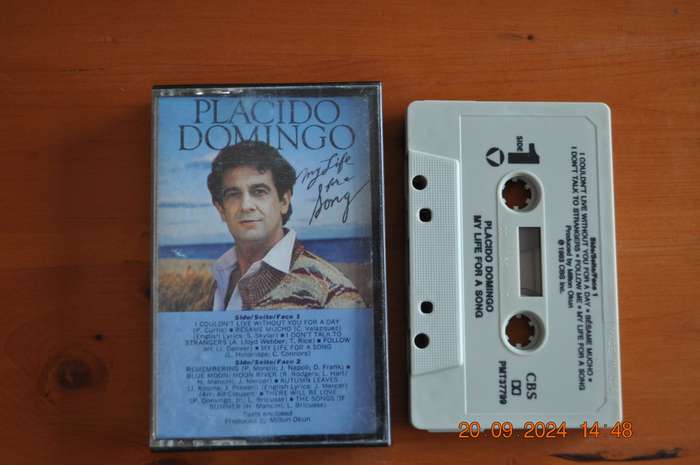 Placido Domingo - My Life For A Song (Cassette)
