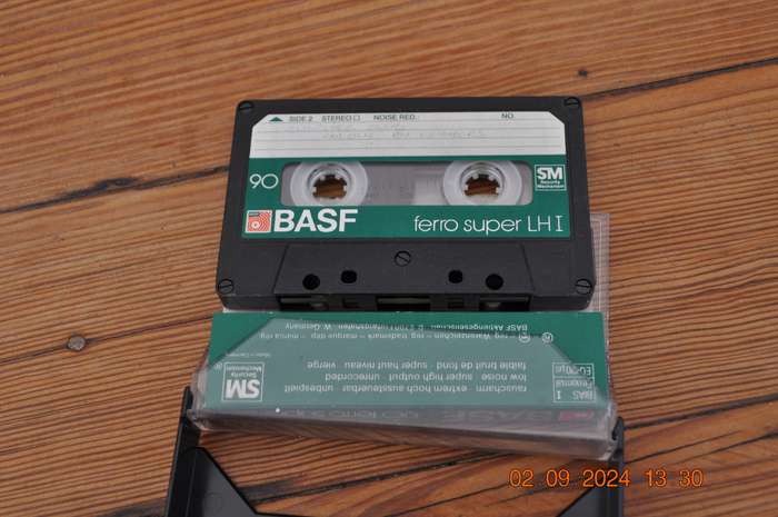 Vintage BASF 90 Ferro Super LHi Cassette Pre-Owned
