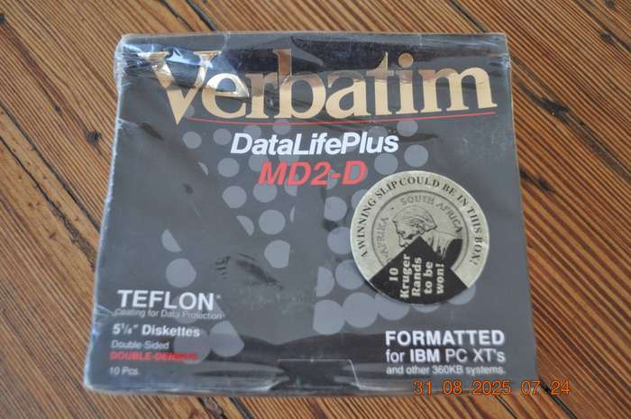 Vintage Verbatim Datalifeplus Floppy Disk (new sealed)