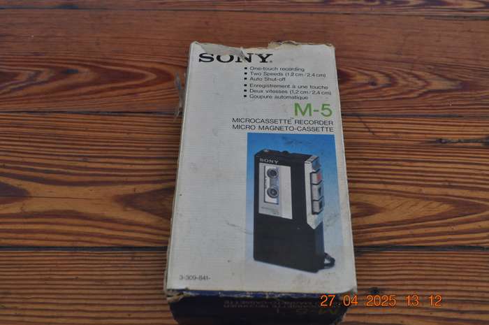 Vintage Sony M-5 Micro Cassette Recorder (as is)