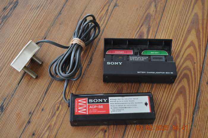 Vintage Sony Battery Charger Adaptor For Older Camcorders
