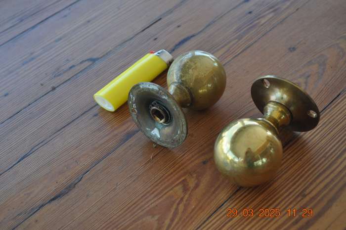 Vintage Brass Door Knobs