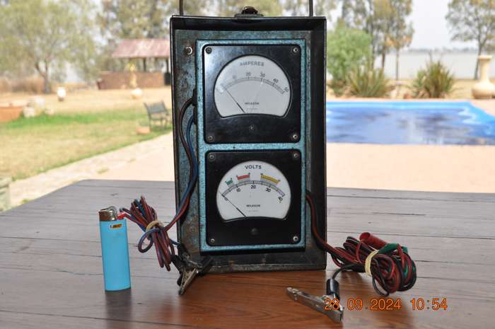 Vintage Wilkson Volt Amperes Meter