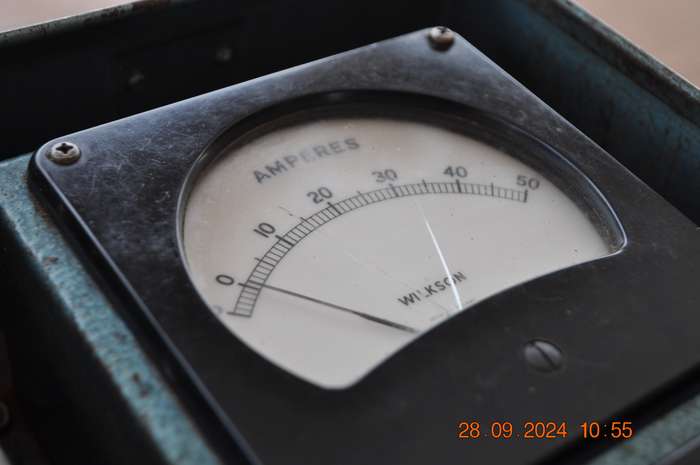 Vintage Wilkson Volt Amperes Meter