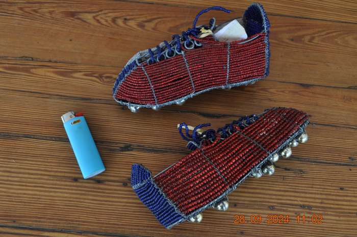 Wire Beaded Soccer Boots