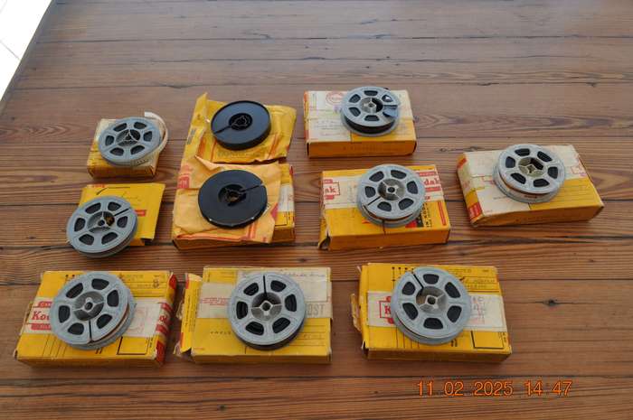 Vintage 8mm and Super 8mm Film Reels