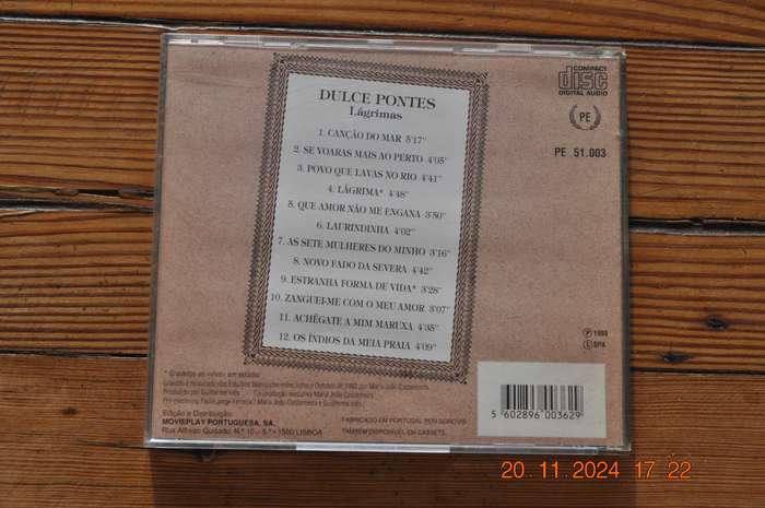 Dulce Pontes - Lagrimas (Cd Portuguese)