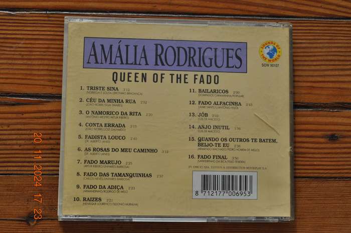 Amalia Rodrigues - Queen Of The Fado (Cd Portuguese)