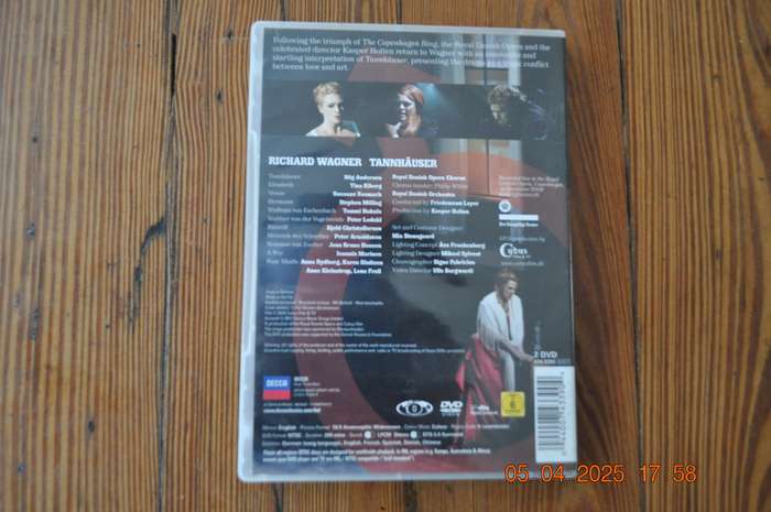 Wagner Tannhauser  Royal Danish Opera DVD