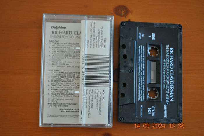 Richard Clayderman - The Love Songs Of Andrew Lloyd Webber (Cassette)