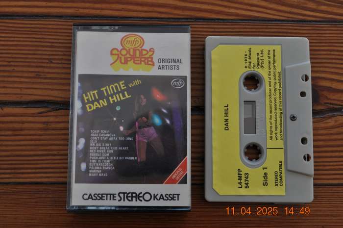 Dan Hill - Hit Time With Dan Hill (Cassette)