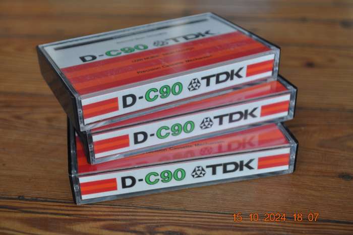 Old School TDK D-C90  X 3 Pre Owned Cassettes