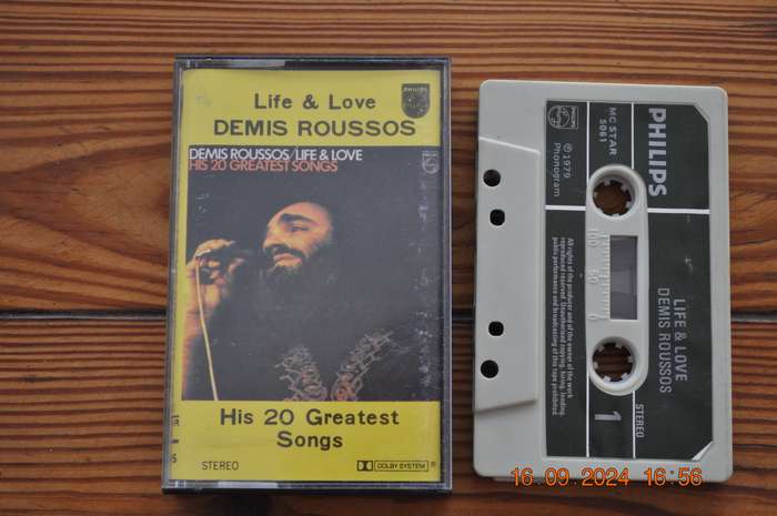 Demis Roussos - Life & Love : His 20 Greatest Songs (Cassette)