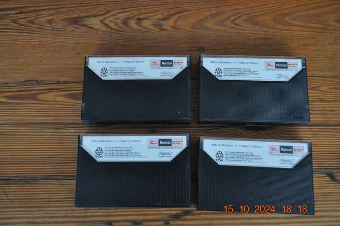 Old School TDK D-C60 X 4 Pre Owned Cassettes