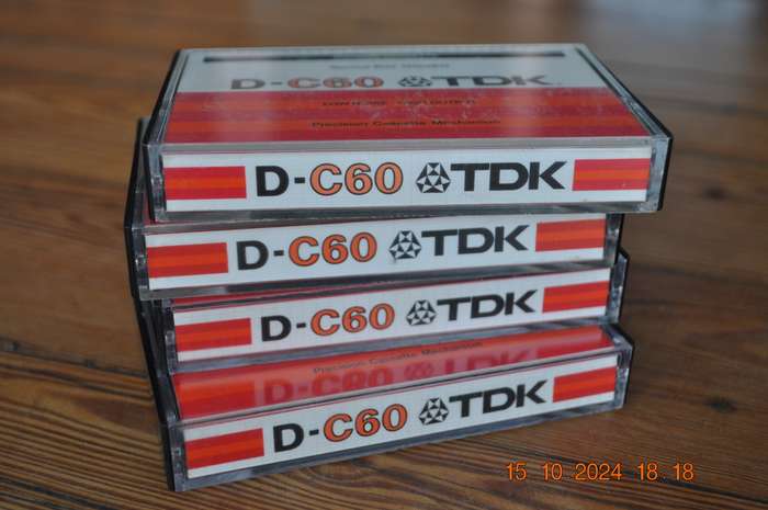 Old School TDK D-C60 X 4 Pre Owned Cassettes