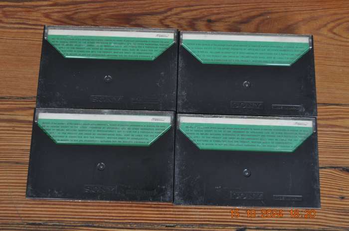 Old School Sony C90 X 4 Pre Owned Cassettes