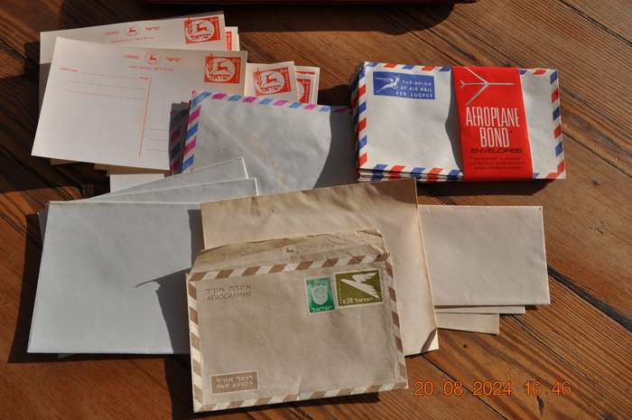 Vintage Stationery Carry Case And Envelopes