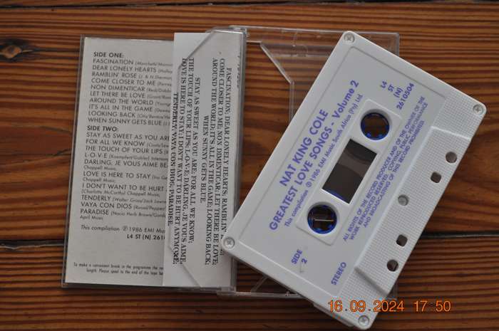 Nat King Cole - Greatest Love Songs : Vol 2 (Cassette)