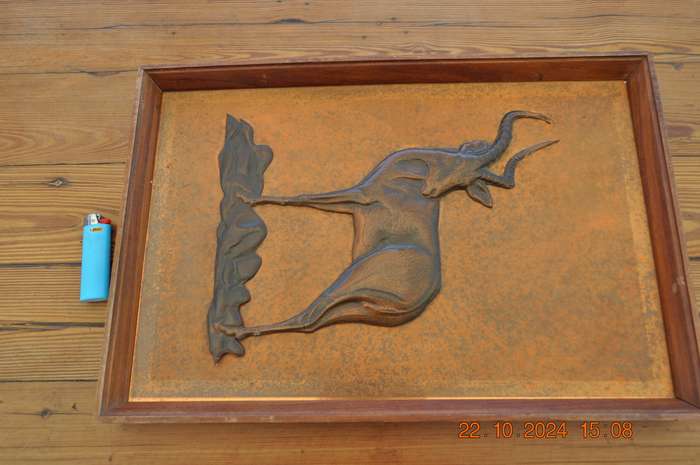 Vintage Copper Impala Plaque