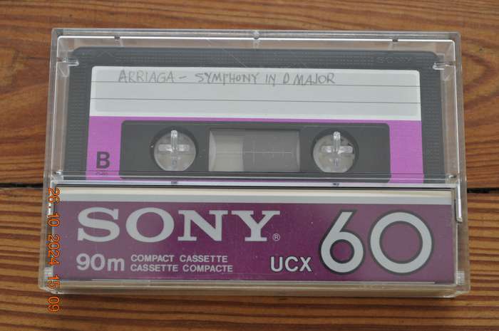 Old School Sony UCX 60 Type II Cassette