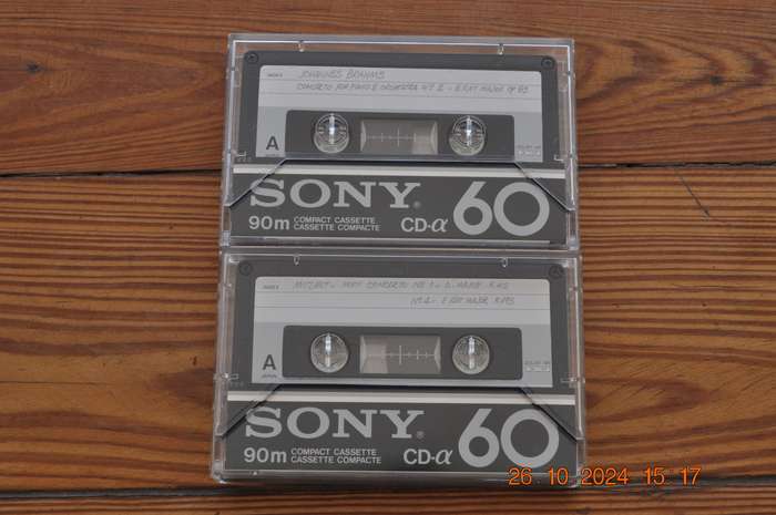 Old School Sony CD-a 60 Type II Cassettes