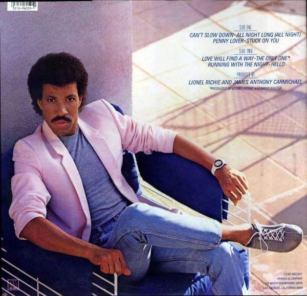 Lionel Richie - Can't Slow Down (Vinyl LP) US Import 6059ML Gatefold