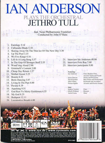 Ian Anderson - Plays The Orchestral Jethro Tull (DVD)