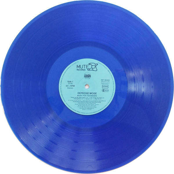 Depeche Mode  Music For The Masses (Vinyl LP Blue Transparent. German Import) Stumm 47