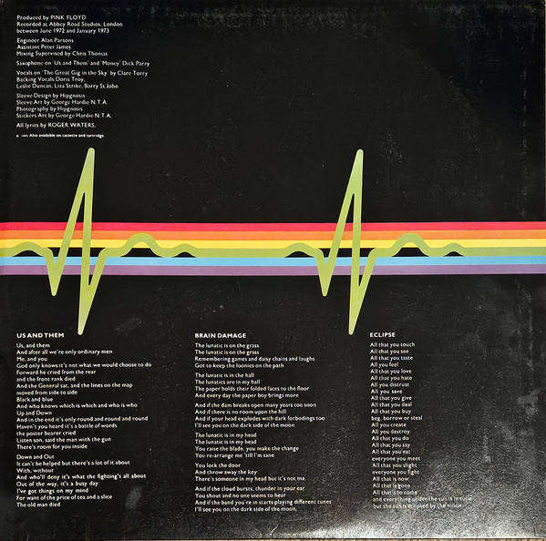 Pink Floyd - The Dark Side Of The Moon (Vinyl LP Gatefold) UK SHVL 804