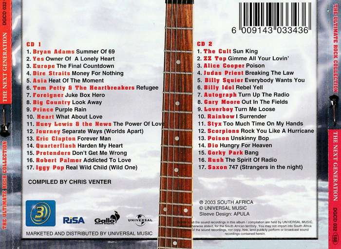 Various - Ultimate Rock Collection - Next Generation (Dlouble CD)