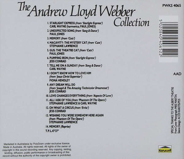 Various - The Andrew Lloyd Webber Collection (CD)