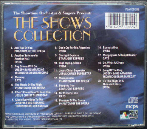 20 Magical Songs From Andrew Lloyd Webber - The Showtime Orchestra & Singers (CD)