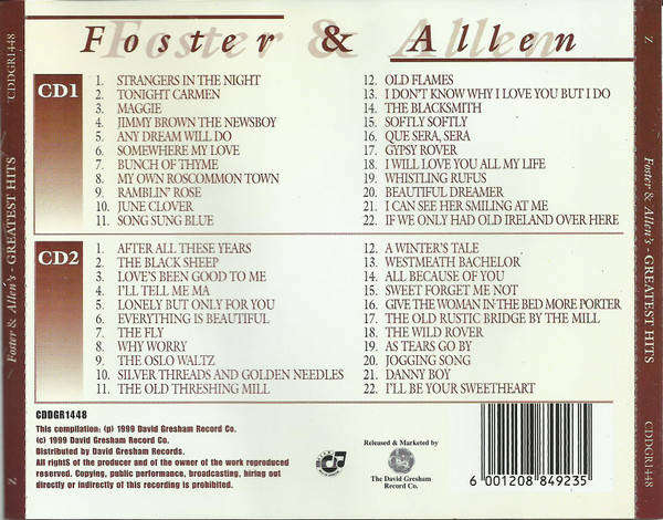 Foster & Allen - Foster & Allen's Greatest Hits (Double CD)