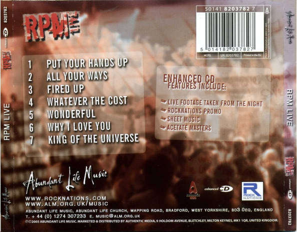 Abundant Life Music - RPM Live (CD)