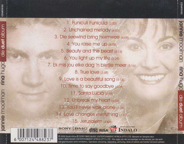 Jannie Moolman En Rina Hugo - Die Duet Album (CD)